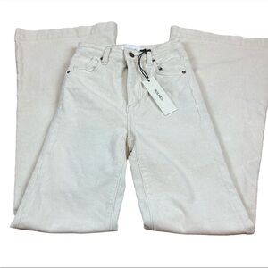 Rolla’s Eastcoast Flare Corduroys Vanilla Ivory High-Rise NWT - Size 25